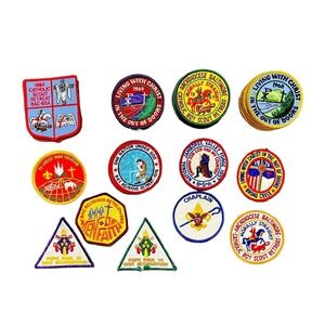 Vintage Lot 37 BSA Catholic, Chaplin, Archdiocese & Pope Paul Patches 60's-80's